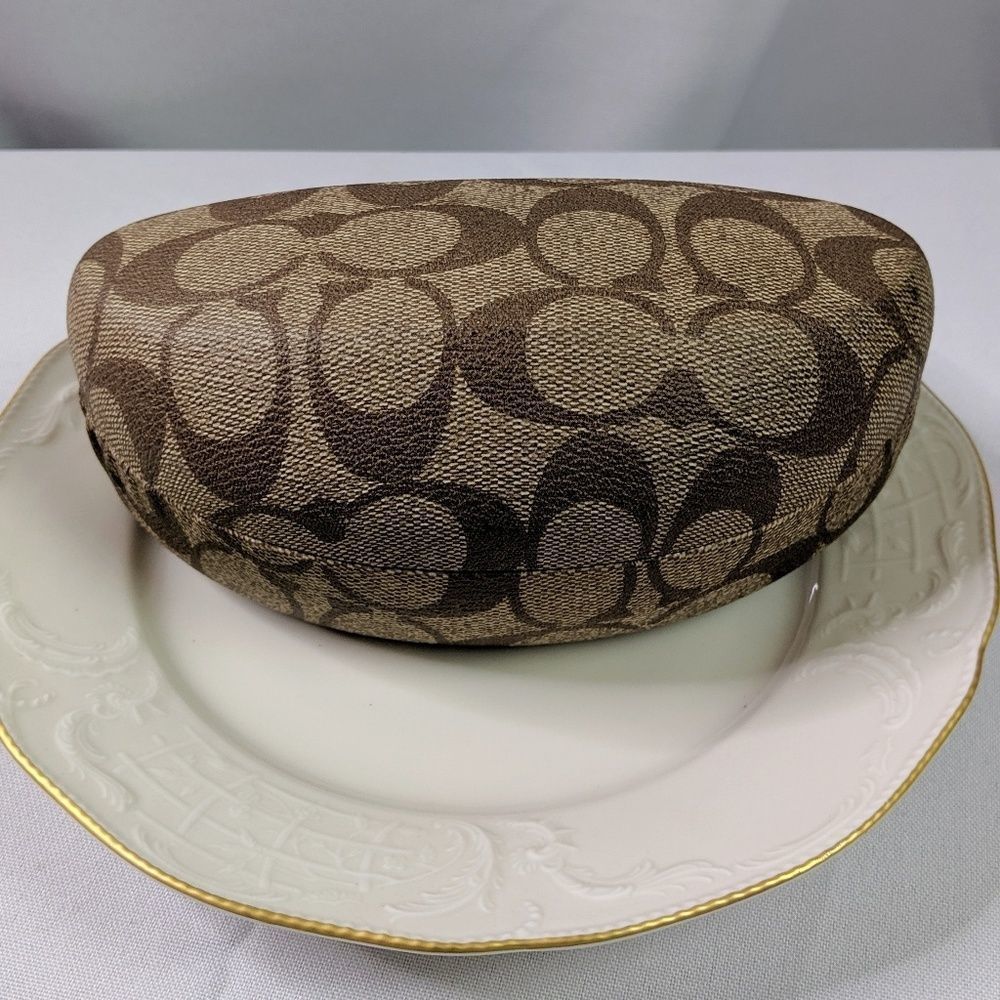 Coach Signature Hard Sunglasses Case Extra Large
